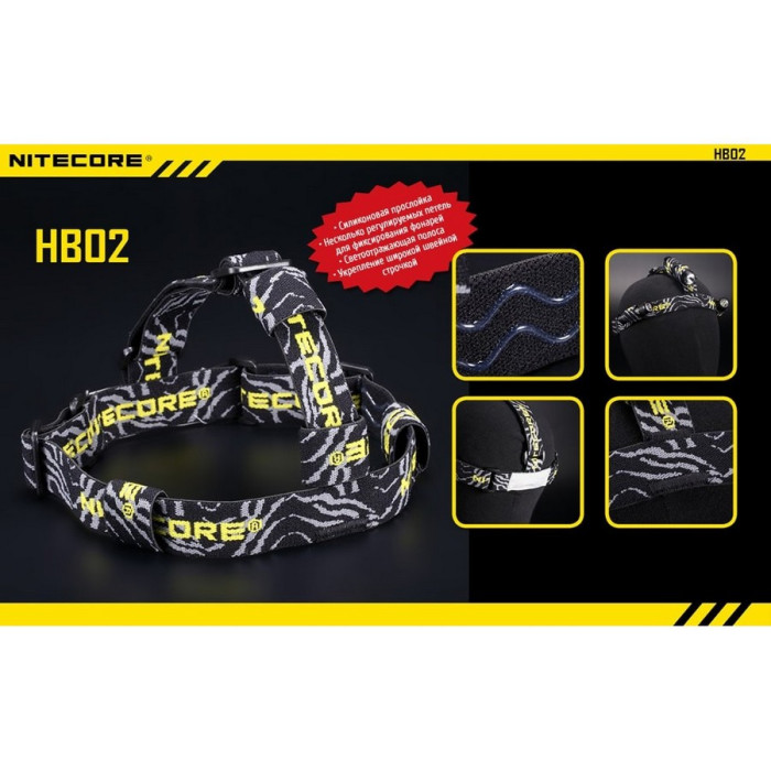 Кріплення наголовне для ліхтарів Nitecore Headband HB02 