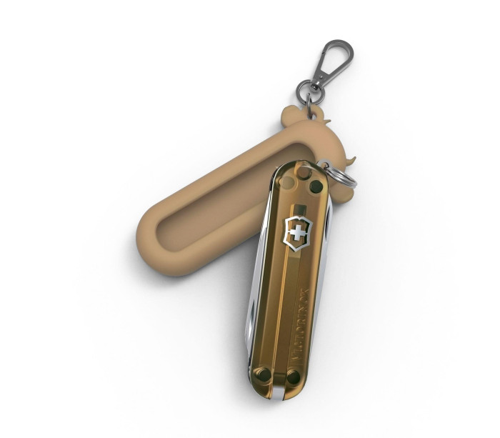 Чохол силіконовий Victorinox для ножа 58 mm серії Classic SD Colors, Wet Sand( 4.0454), коричневий, Бик 