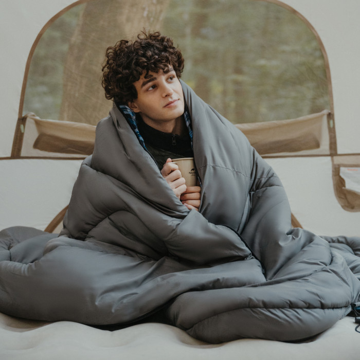 Спальний мішок з капюшоном Naturehike Clear Sky HL500 CNK2450WS042, сірий 