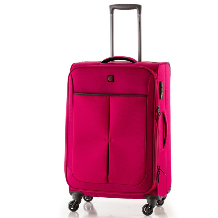 Валіза Swissbrand Silkeborg (L) Fuchsia/Light Grey (SWB_LLSIL941L) 