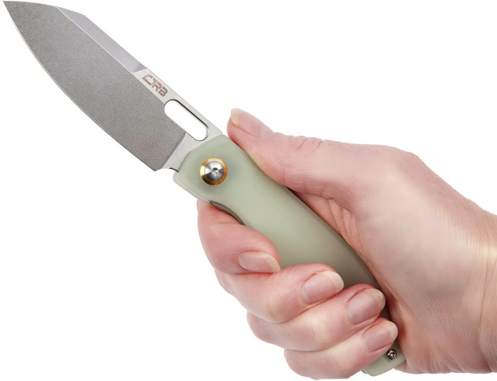 Ніж CJRB Ekko, AR-RPM9 Steel, G-10 natural green 