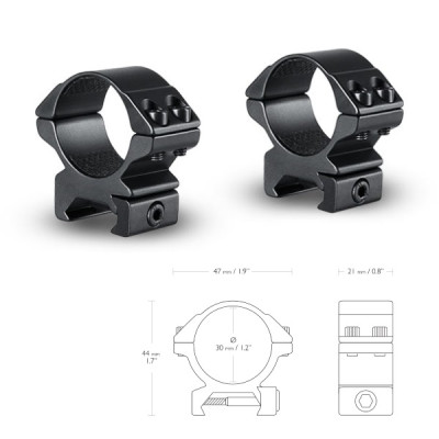 Кільця Hawke Matchmount 30mm /Weaver /Low