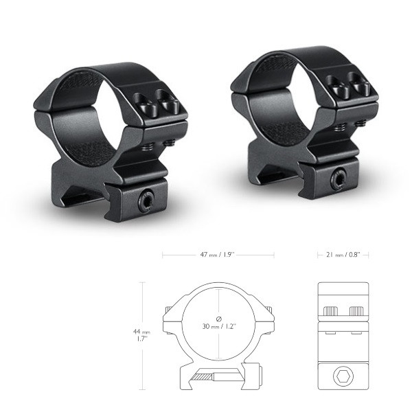 Кільця Hawke Matchmount 30mm /Weaver /Low 