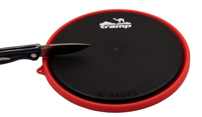 Тарілка Tramp силіконова з пластиковим дном 1050 мл Червоний 