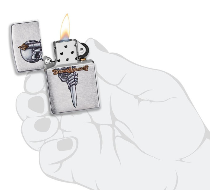 Запальничка Zippo 200 Sword Skull Design (49488) 