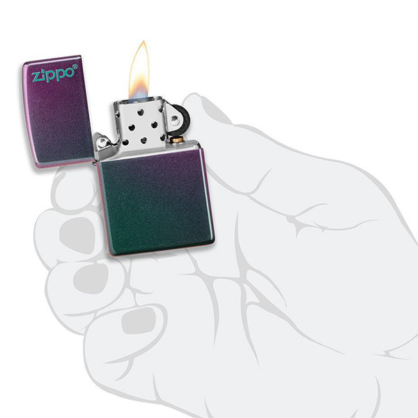 Запальничка Zippo Reg Iridescent Matte Logo (49146ZL) 