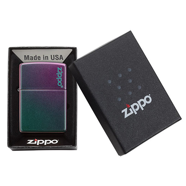 Запальничка Zippo Reg Iridescent Matte Logo (49146ZL) 