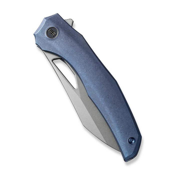 Ніж складаний туристичний Weknife Ignio Mystery Box, (8.39 см) CPM 20CV / 6AL4V Titanium синій 