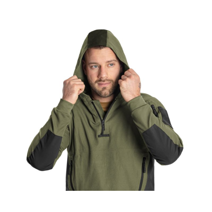 Кофта тактична Helikon-Tex RANGE HOODIE - TopCool, оливковий, розмір XL (без упаковки) 