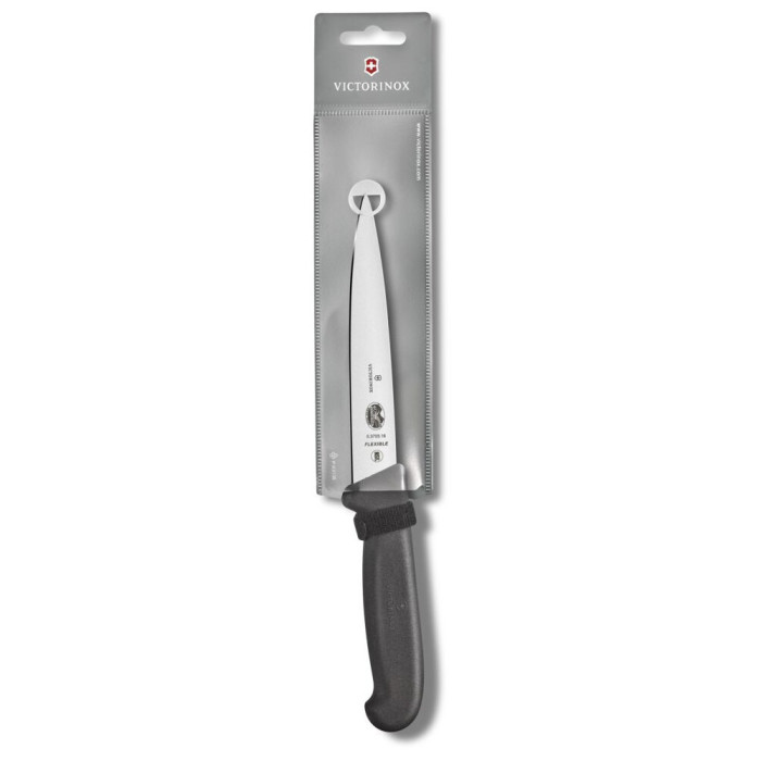 Філейний ніж Victorinox FIBROX 16см гнуч чорн 5.3703.16 