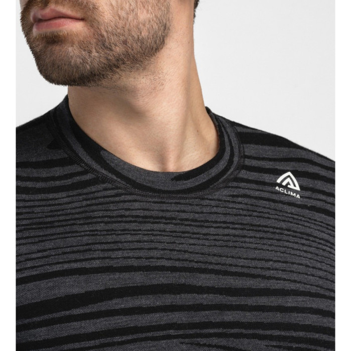 Термокофта чол. Aclima WarmWool 200 Crew Neck M's Black Motion M