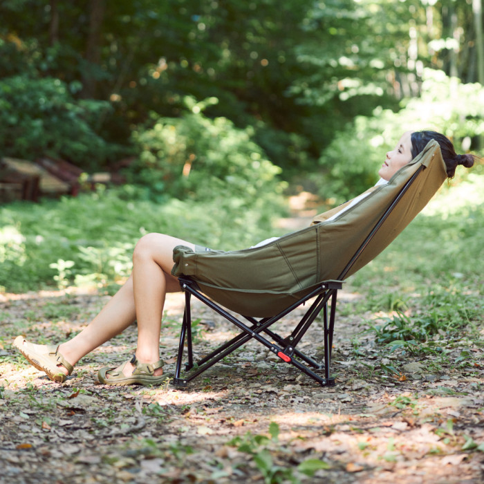 Стілець складаний Naturehike CNK2450JJ020, оливковий зелений 