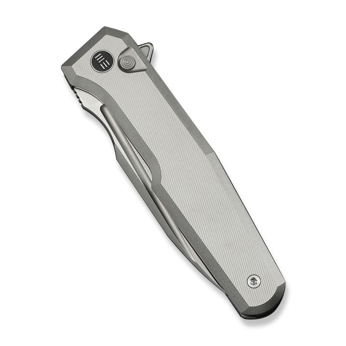 Ніж складаний туристичний Weknife Dressytak (8.6 см) Bohler M390 / Titanium сірий