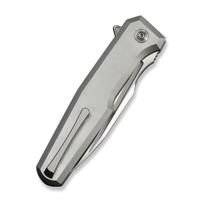 Ніж складаний туристичний Weknife Dressytak (8.6 см) Bohler M390 / Titanium сірий