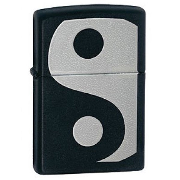Запальничка Zippo 218 Black Matte, Ying Yang 24472 