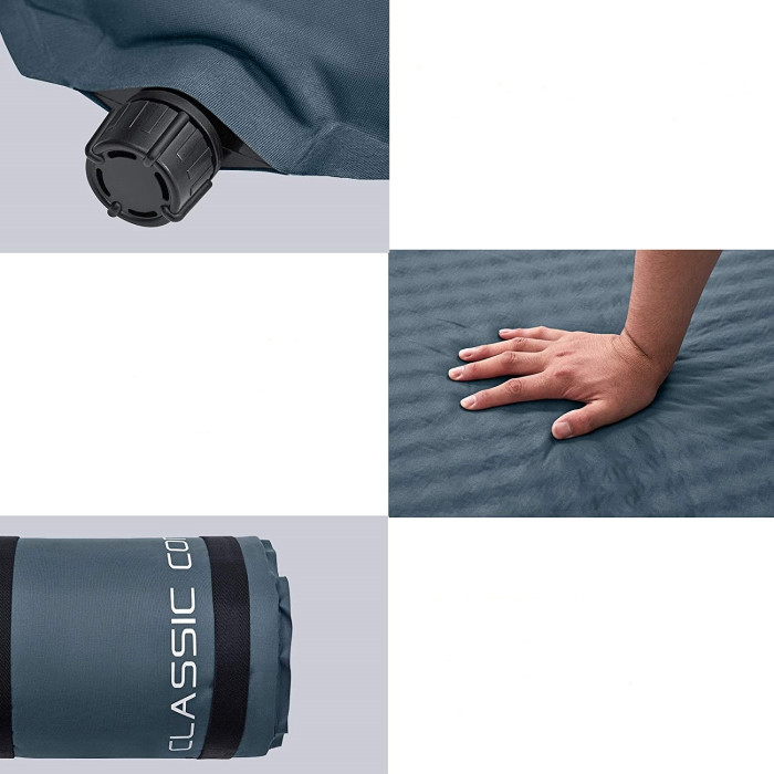 Самонадувний килимок KingCamp CLASSIC COMFORT (KM3596) DARKSLATEGREY 