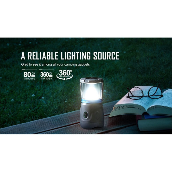 Ліхтар Olight Olantern Grey дві насадки в комплекті, лампа /Свічка ц: сірий 