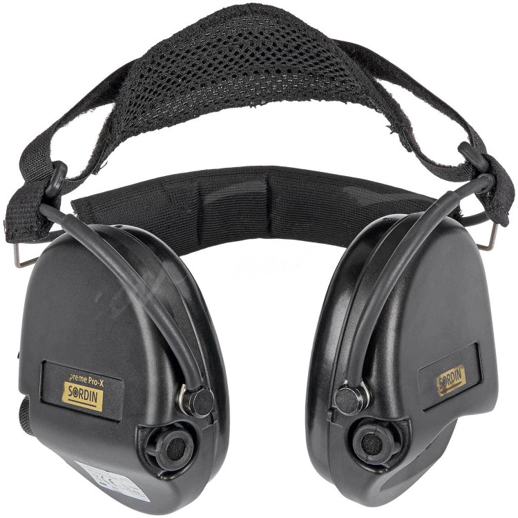 Активні навушники Sordin Supreme Pro X з заднім тримачем чорний (76302-X-02-S) 