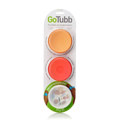 Набір контейнерів Humangear GoTubb 3-Pack Medium (прозорий, помаранчевий, червоний)