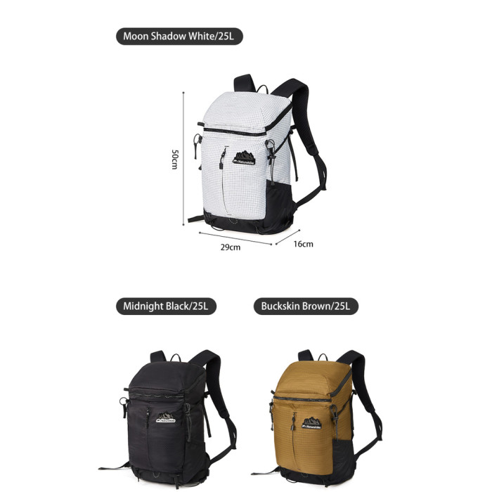 Рюкзак туристичний Naturehike Helium CNK2300BB017, 25 л, чорний 