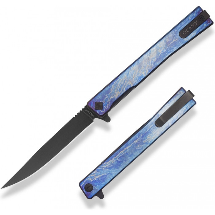 Ніж Ocaso Solstice, Anodized titanium, Black 