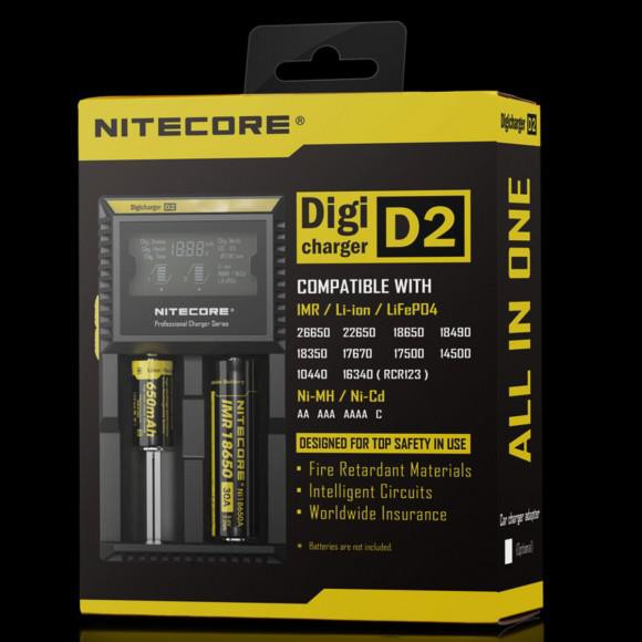 Зарядний пристрій Nitecore Digicharger D2 з LED дисплеєм 