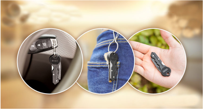 Мультитул NexTool KT5015 Escape Tool (68 мм, блакитний)  