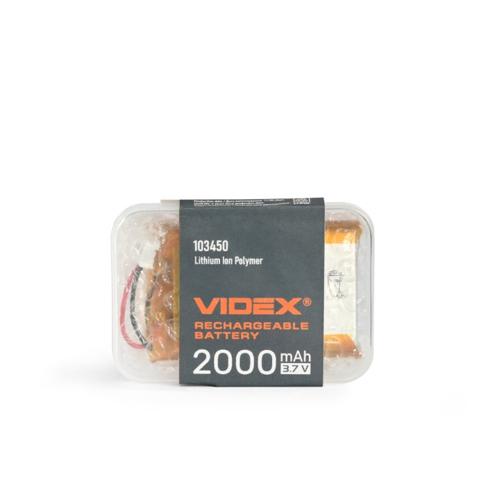 Акумулятор VIDEX Li-pol VLF-B103450-20 2000mAh 1шт 