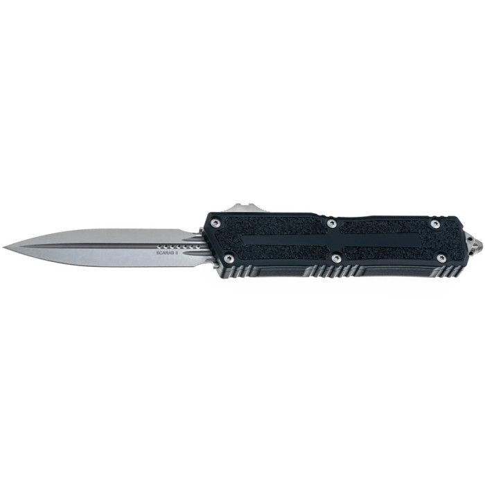 Ніж Microtech Scarab II GEN III D/E-S Stonewash Standard Black