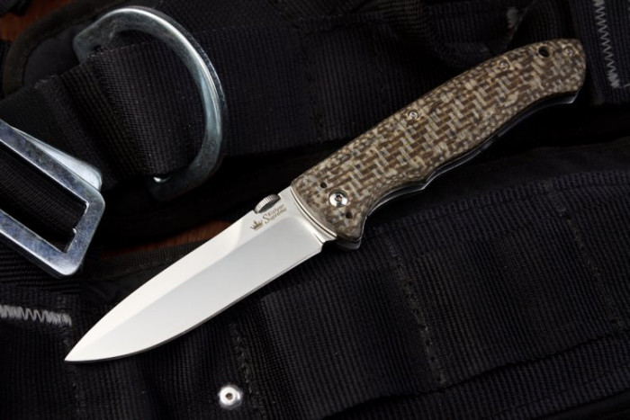 Ніж Kizlyar Supreme Vega сатин, микарта, сталь 440C 