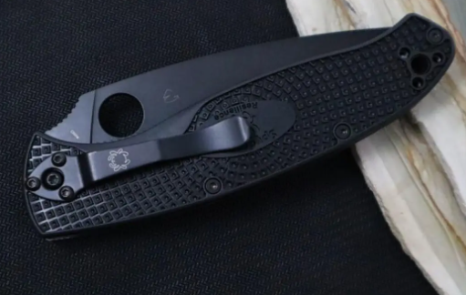 Ніж Spyderco Resilience Black Blade FRN 