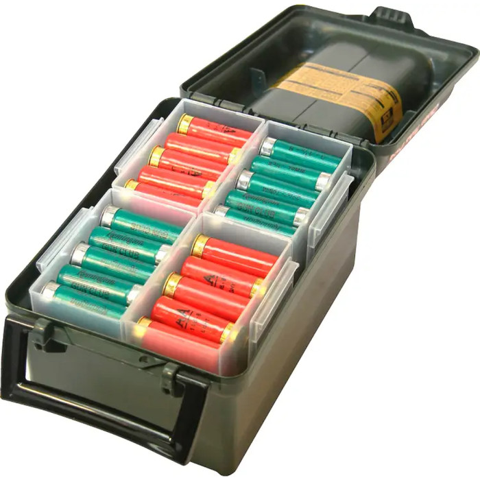 Коробка MTM д/патр 12к. на 25 шт. (4шт у комп.) прозора 