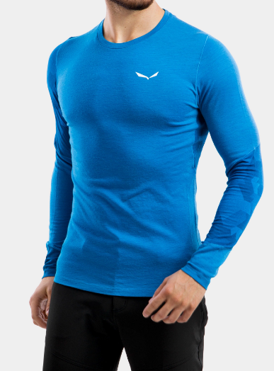 Термофутболка чоловіча Salewa CRISTALLO WARM AMR L/S TEE - чорна, M 