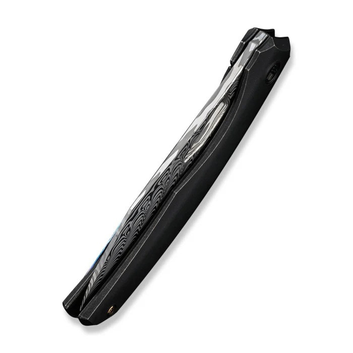 Ніж складаний туристичний Weknife Ignio Mystery Box, (8.39 см) Damasteel (Hakkapella) / 6AL4V Titanium чорний 