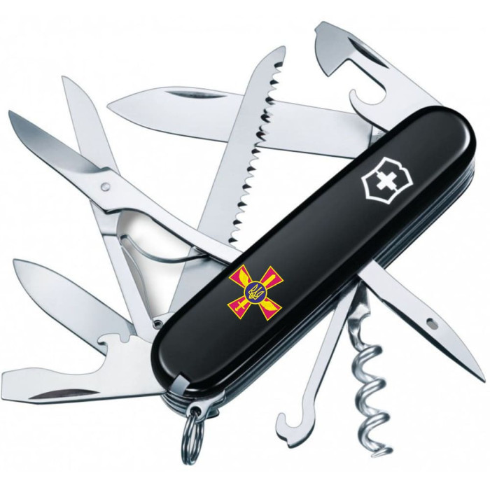 Складаний ніж Victorinox HUNTSMAN ARMY Емблема ПС ЗСУ 1.3713.3_W0040u 