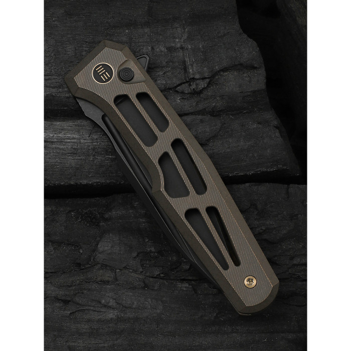 Ніж складаний туристичний Weknife Dressytak (8.6 см) Bohler M390 / Titanium бронзовий