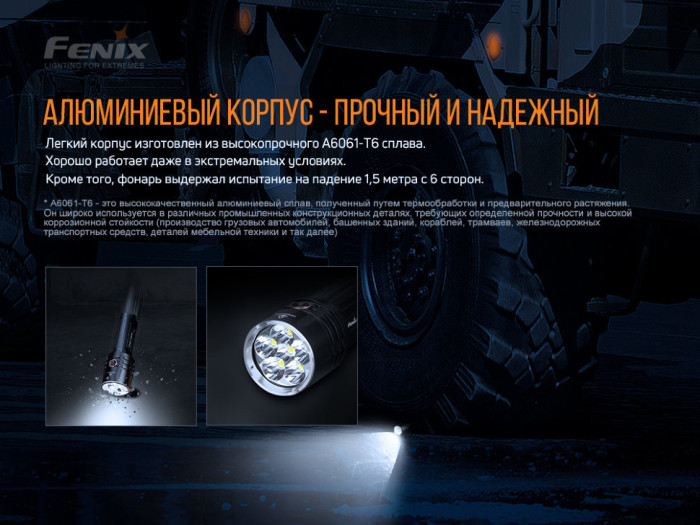 Ліхтар ручний Fenix LR35R (Відкрита упаковка/заміна діода) 