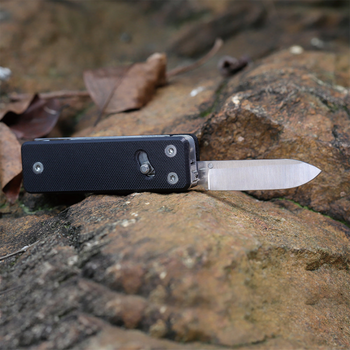 Міні мультитул Roxon KS2E, чорний (Відкрита упаковка / видалене гравіювання / сліди використання) 