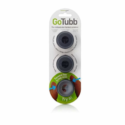 Набір контейнерів Humangear GoTubb 3-Pack Small (чорний, чорний, чорний)