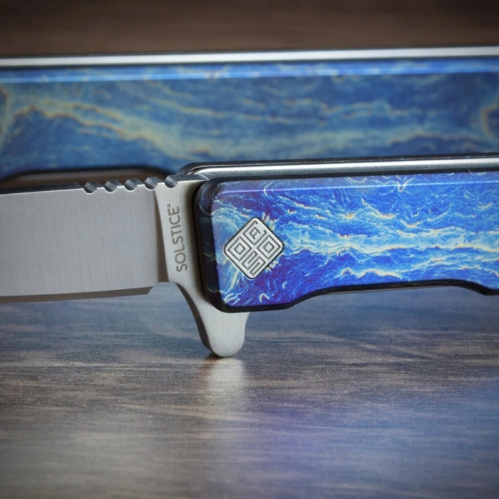 Ніж Ocaso Solstice, Anodized titanium, Satin 