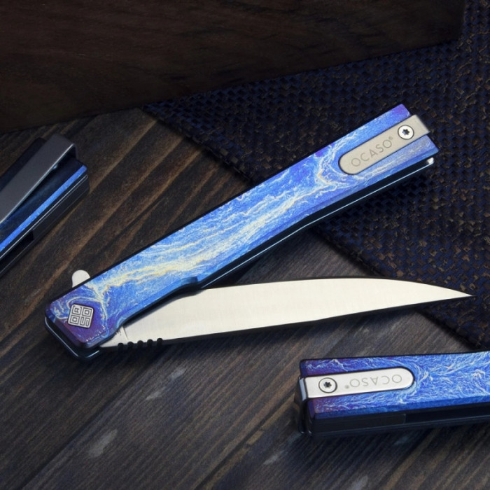 Ніж Ocaso Solstice, Anodized titanium, Satin 