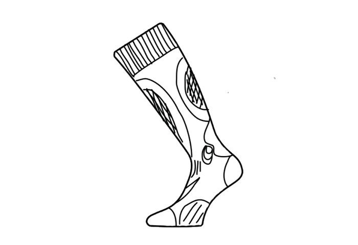 Термошкарпетки лижні Lasting SBP 906-M-чорні 