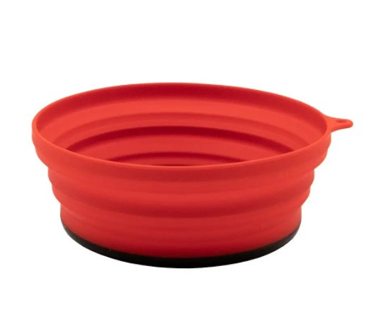 Тарілка Tramp силіконова з пластиковим дном 550 мл Червоний 