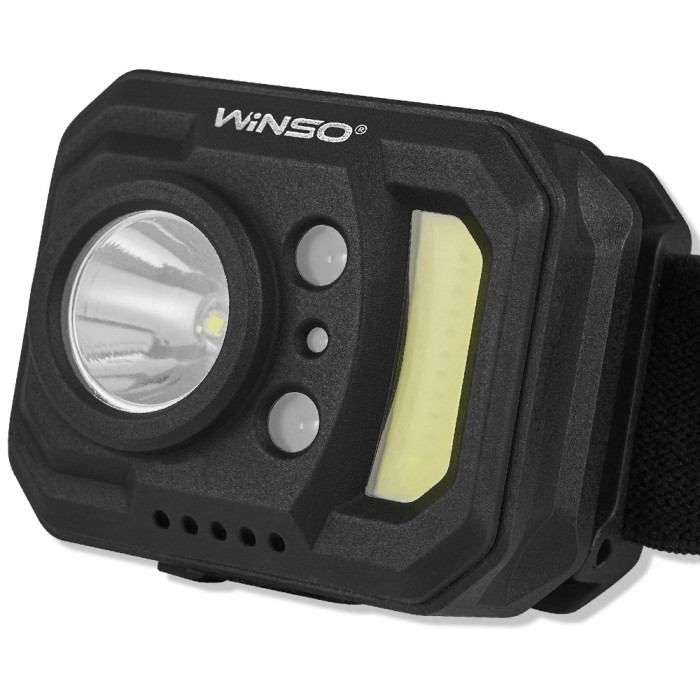Ліхтар налобний Winso 250Lm, 3W XPE + 3W COB, 850mAh, Sensor White/Red 
