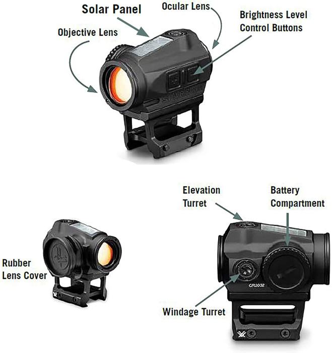 Приціл коліматорний Vortex SPARC Solar Red Dot 2MOA (SPC-404) 