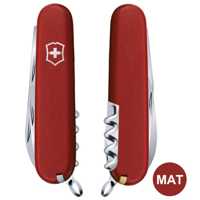 Складаний ніж Victorinox SPARTAN MAT червоний матовий лак 