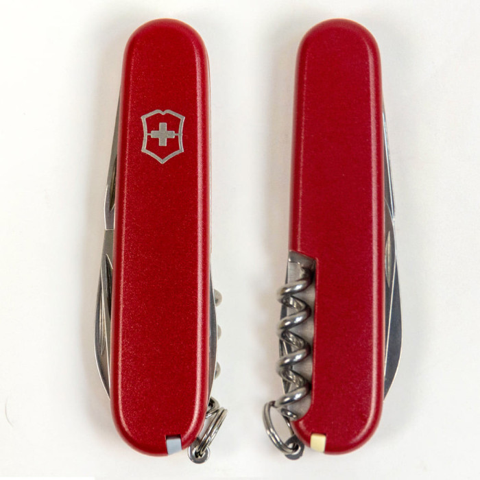 Складаний ніж Victorinox SPARTAN MAT червоний матовий лак 