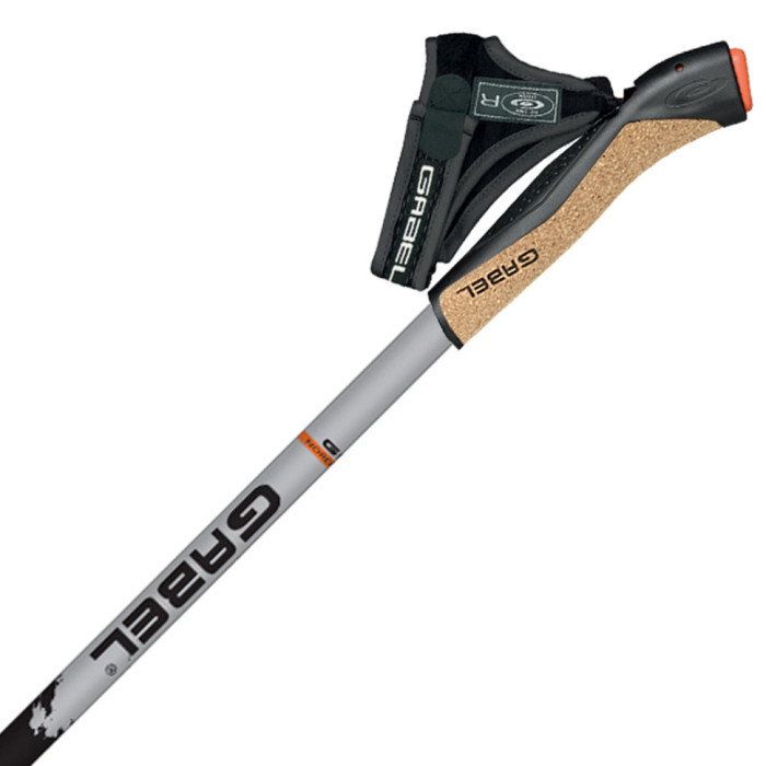 Палиці для скандинавської ходьби Gabel X-1.35 Active Knife Black/Orange 125 (7008361151250) 