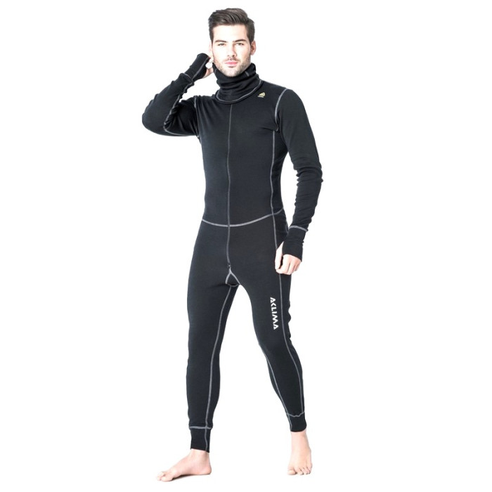 Комбінезон чоловічий Aclima WarmWool Overall Man Black, M 