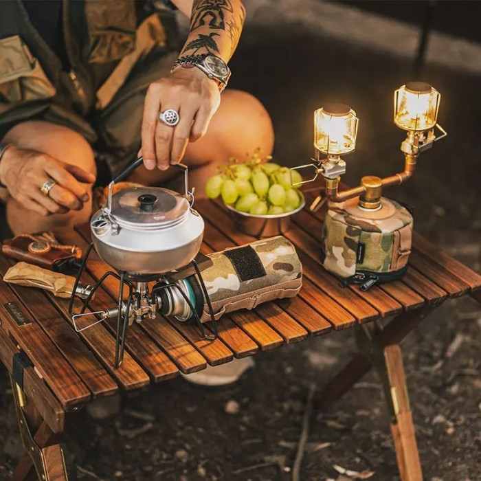 Чохол для газового балона Naturehike Large Flat can 450g NH21PJ123, камуфляж 